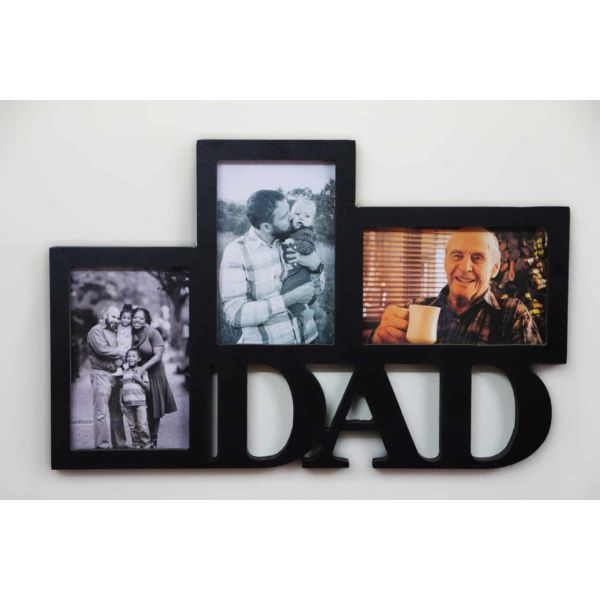 Wooden DAD Wall Three Picture Frame