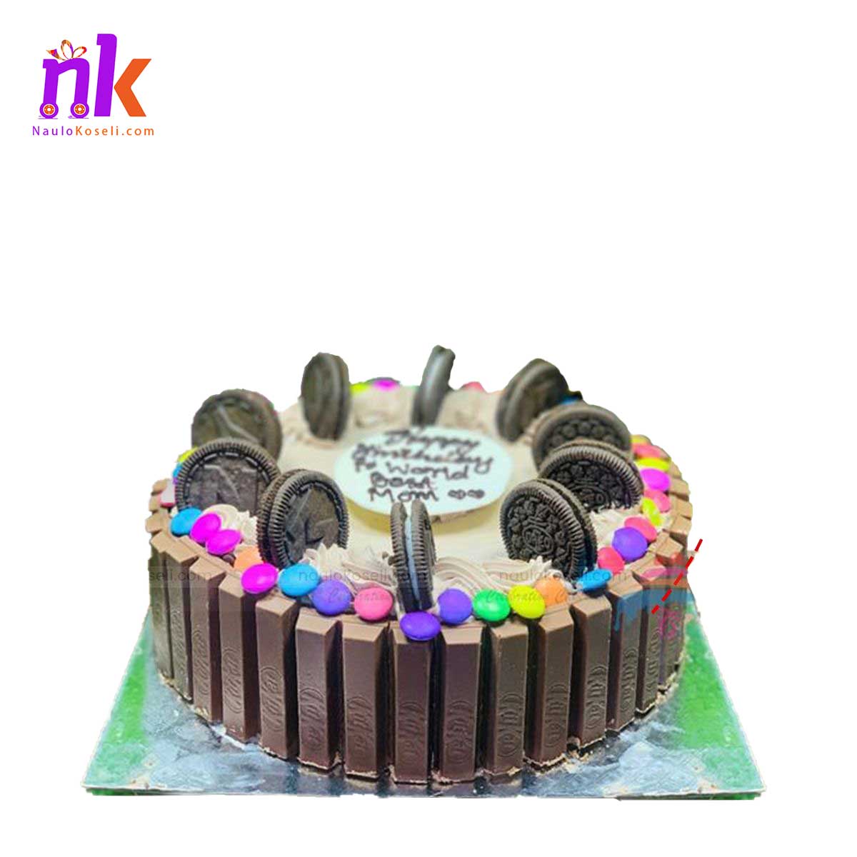 KitKat Chocolate Cake with Gems
