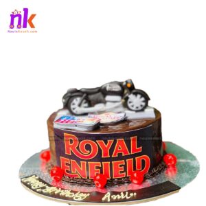 Royal Enfield Themed Birthday Cake