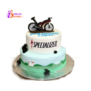 cycle themed cake