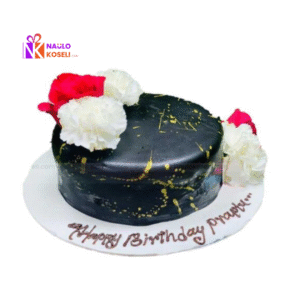 Fondant Cake with Rose Topping