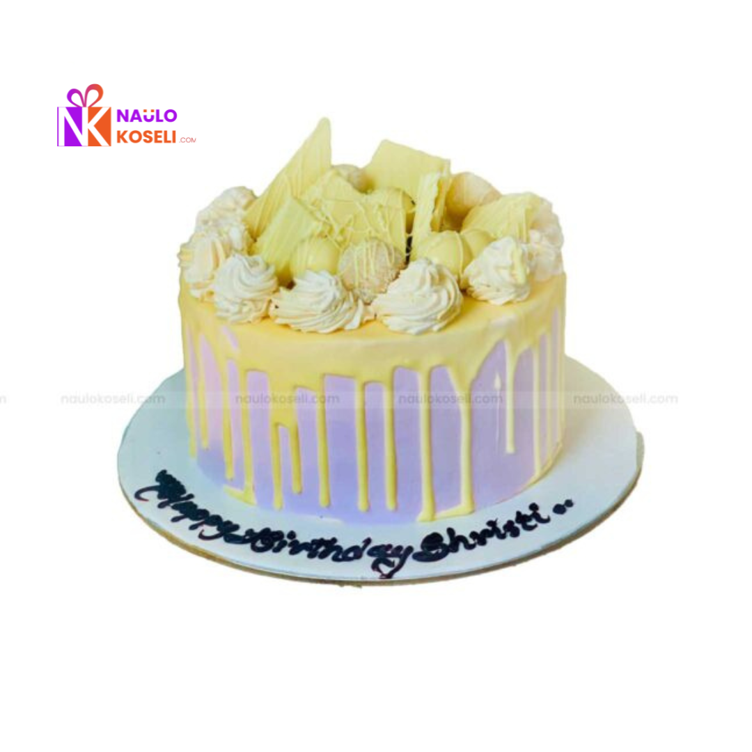 Birthday Cake with Chocolate Topping| 2 Pound