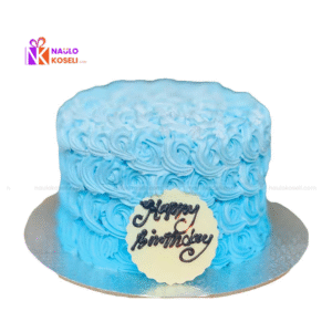 Birthday Cake with Rose Pattern-2 Pounds
