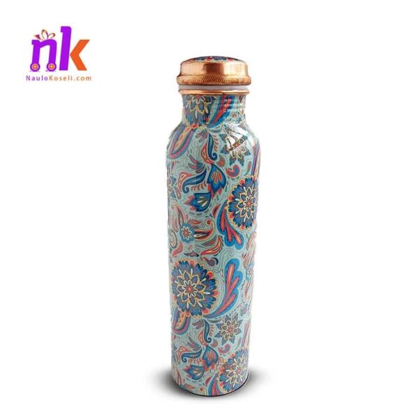 Floral Copper Water Bottle| 1 Litre