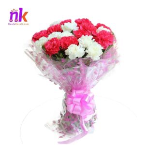 Mixed carnation bouquet