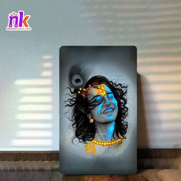 Krishna Wooden Framed Canvas