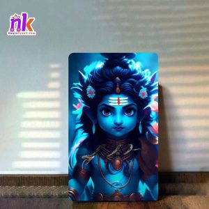 Lord Shiva Illustrate Wooden Framed Canvas