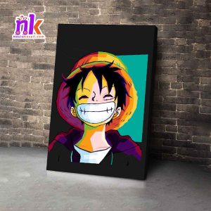 Printed Luffy Wooden Framed Canvas