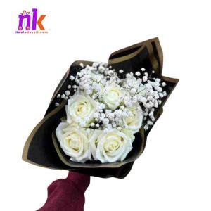 White Rose Bouquet Nepal