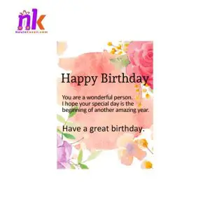 Birthday Wish Card