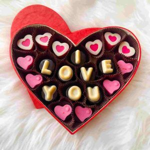 Customizable Heart Shaped Chocolate