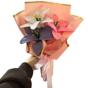 Crochet Handmade Lily Bouquet