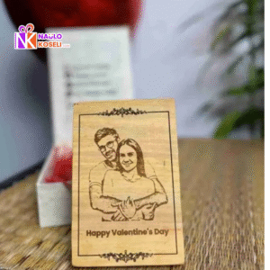 Valentine Wooden Engraved Frame