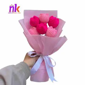 Crochet Tulip Flower Bouquet