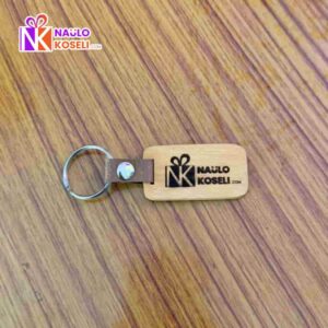 Custom Engraved Wooden Keychain