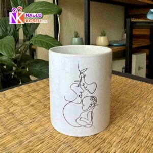 Line art White Mug