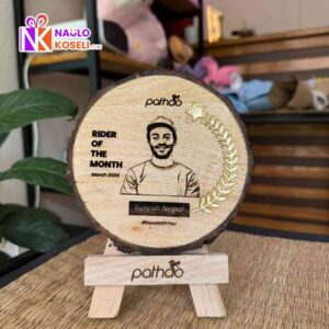 Circular Wooden Engraved Frame