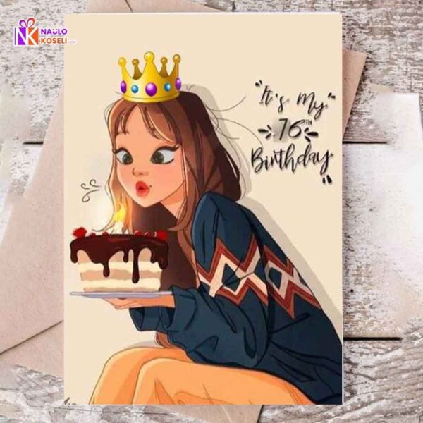 16 Birthday Greetings Card