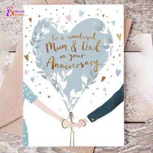 Greetings Card for Parents Anniversary