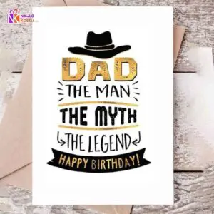 Birthday Greetings Card for Dad