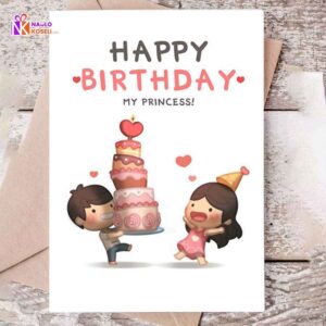 Birthday Greetings Card for Daughter