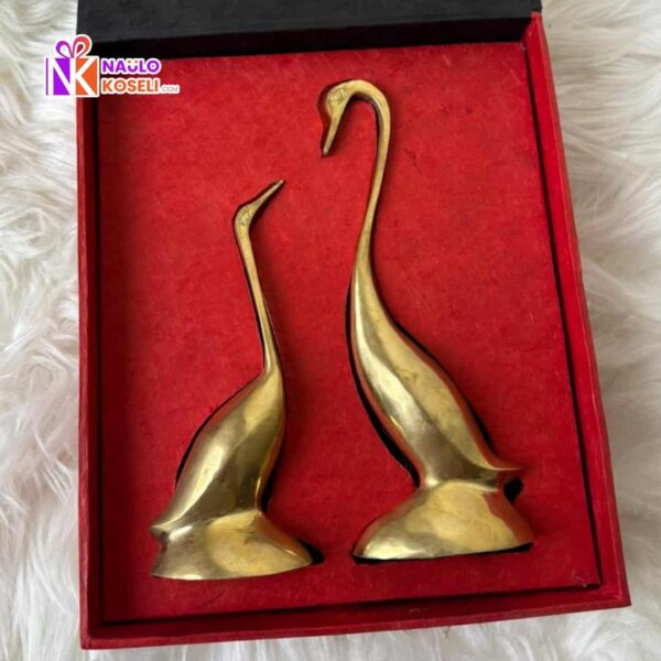 Brass Swan Set