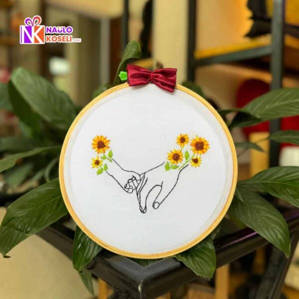 Sunflower Embroidery Hoop