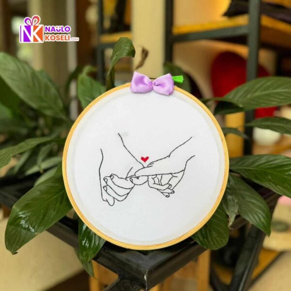 Valentine's Day Embroidery Hoop