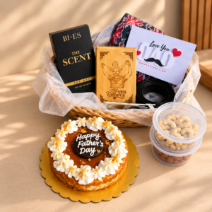 Personalized Father's Day Gift with Cheesecake
