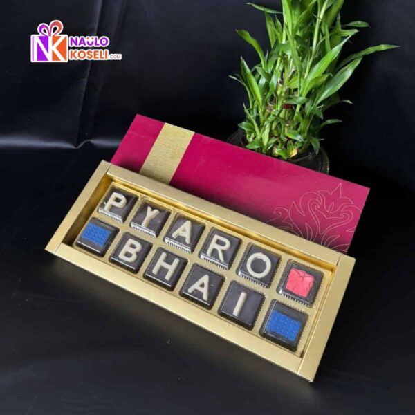 Customized Handmade Chocolate for Bhai