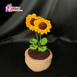 Handmade Sunflower with Pot