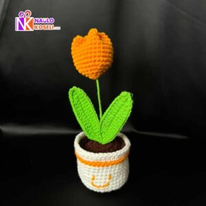 Crochet Tulip with Pot