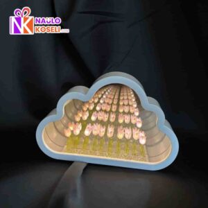 Cloud Mirror Tulip lamp