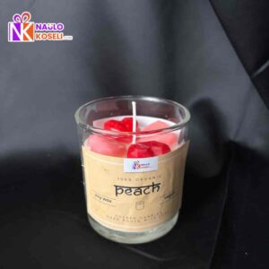 Peach scented candle