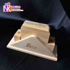 Wooden tea coaster