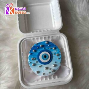 Evil eye bento cake