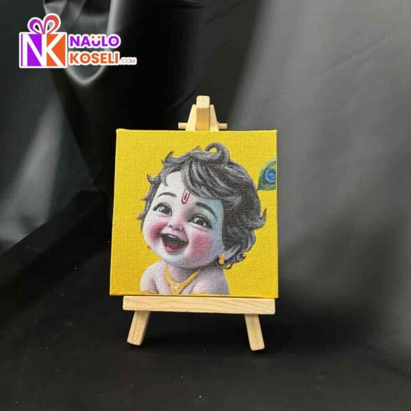 Baby krishna 10x10 canvas
