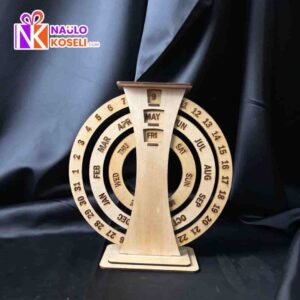 Circular Wooden Calendar