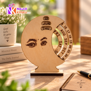 Mini wooden calendar
