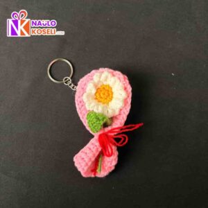 Mini Chamomile bouquet keyring