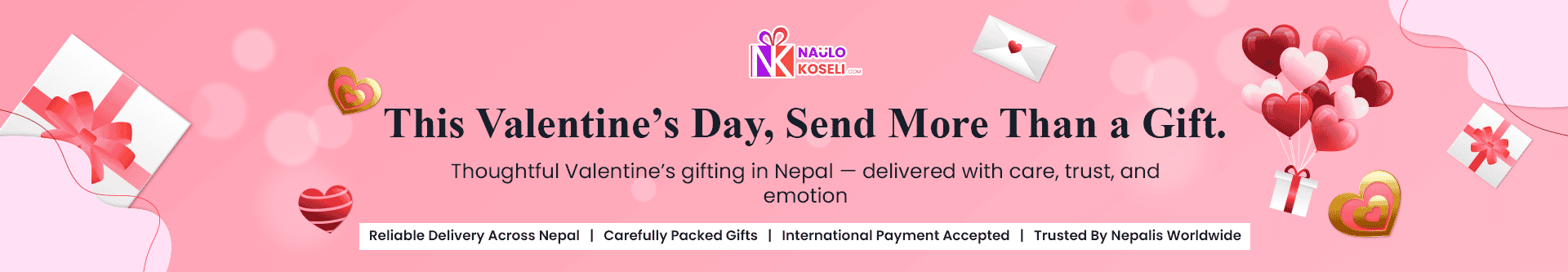 Valentine's Day gifts in Nepal from Naulo Koseli- trusted online gifting platform