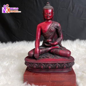 Red Buddha Statue- 11*6.5 inch