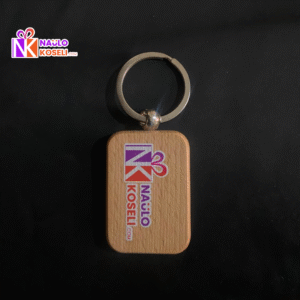 Rectangle Wooden Keyring