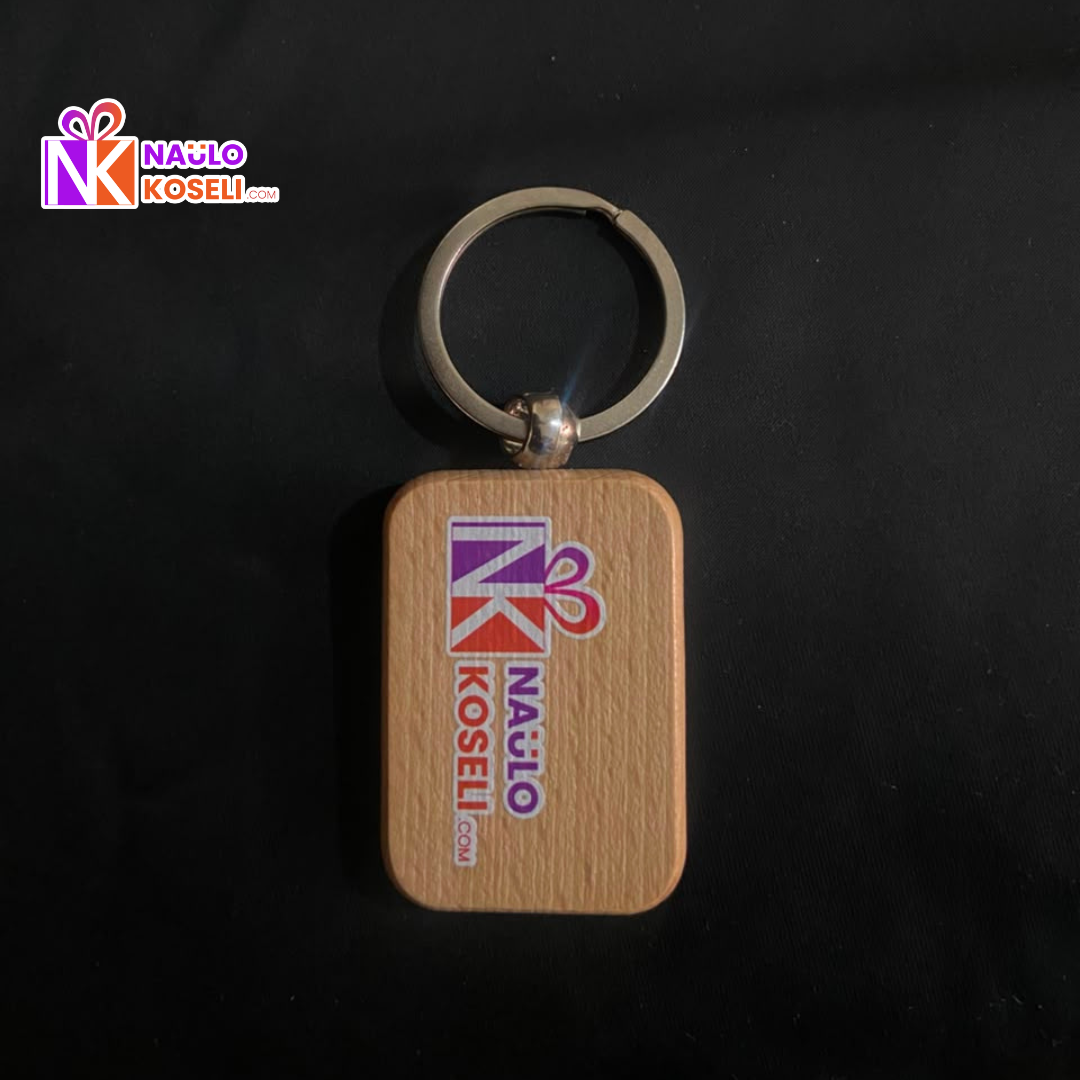 Rectangle Wooden Keyring