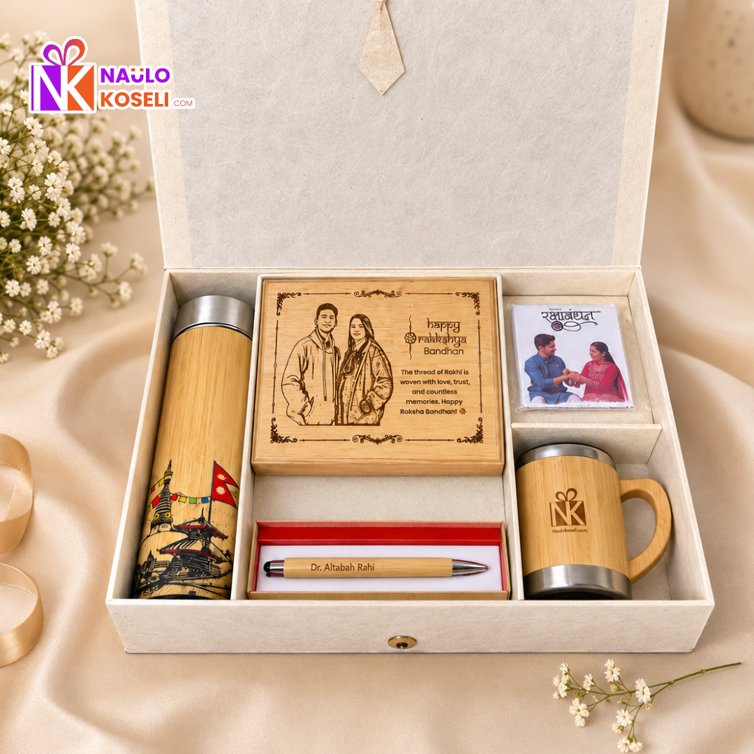 Premium Personalized Rakhi Gift Set